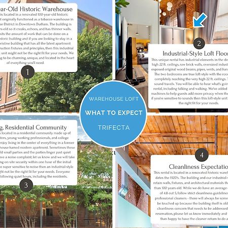 Trifecta Historic Brick 2Br Getaway Superhost Leilighet Durham Eksteriør bilde